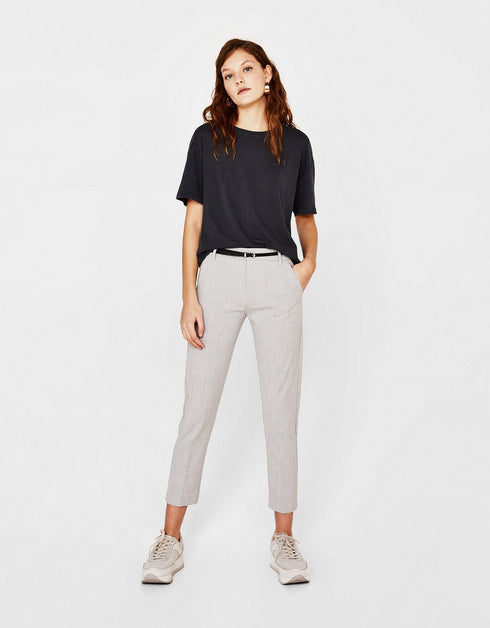 Belted chino trousers polo