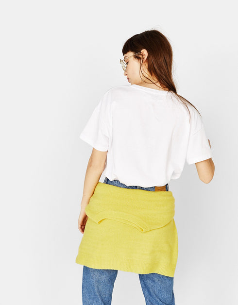 Ecologically grown cotton T-shirt with slogan